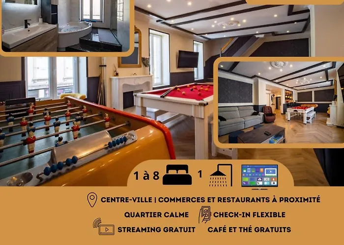 Duplex Jeanne D'arc Billard Baby En Option Escape Game Insolites Appartement Nancy